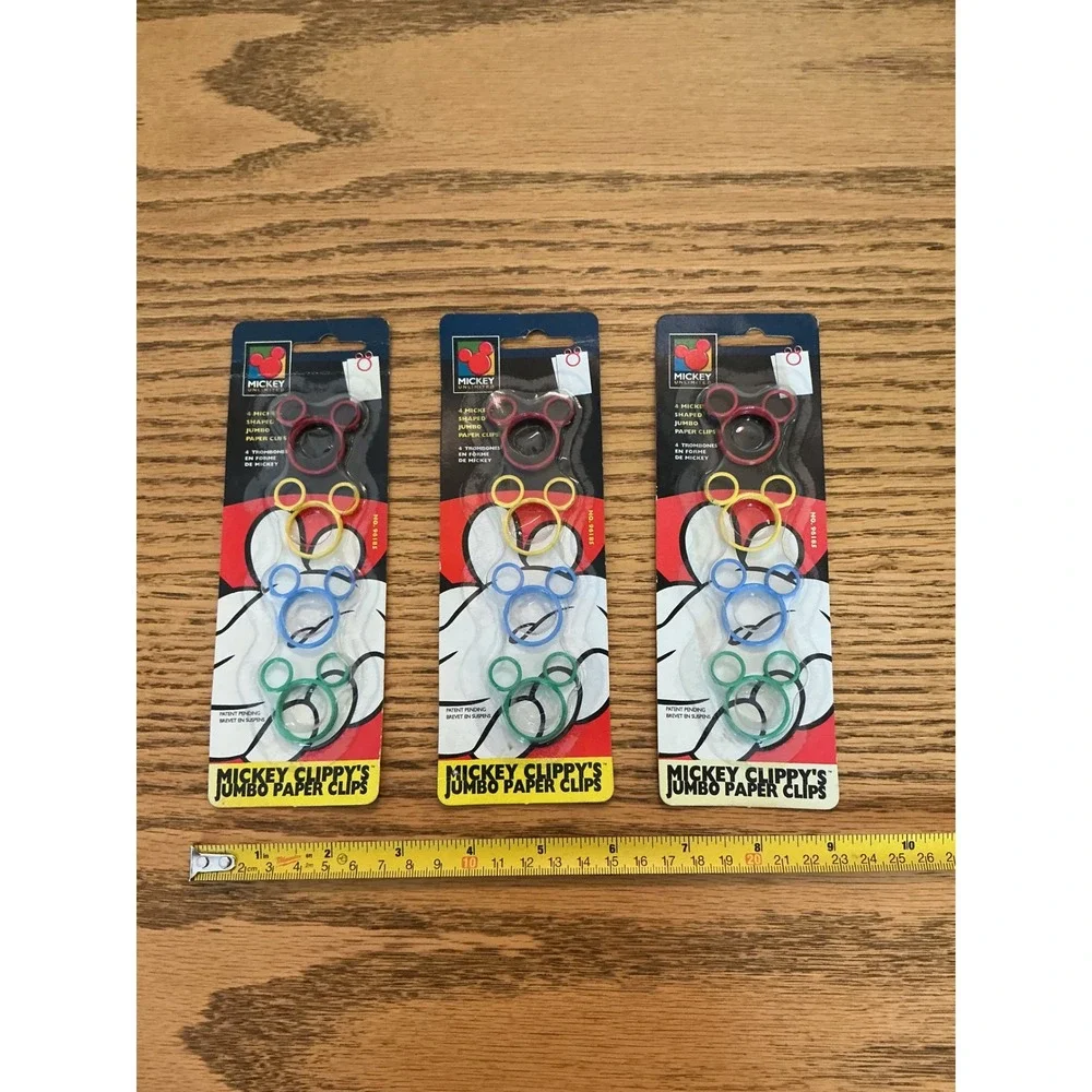 Vintage Disney Mickey Mouse Stationery Set Paper Clips Notebooks Post-it Mead
